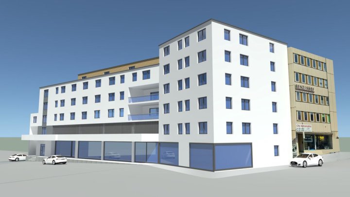  Voll vermietete Gewerbeimmobilie mit Entwicklungspotenzial für Appartments und Hotels