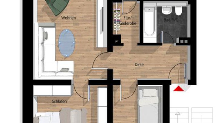 Erstklassige gut-verm. 3 Zimmer Eigentumswohnung mit Balkon im nördl. Speckgürtel von Düsseldorf